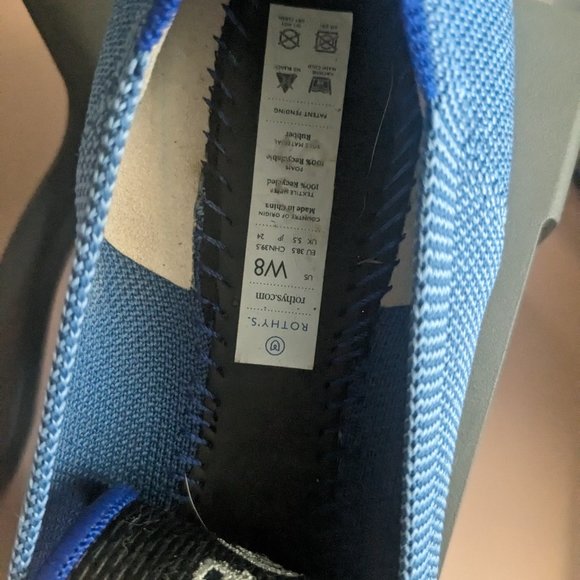 Rothy's Light Blue Round flat Ballet Flat Retired size 8 - Picture 2 of 6